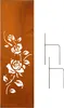 A metal garden decoration with a rose design and two metal stakes. Produktbild-Vorschau