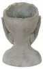 Vaso da fiori Clayre & Eef Testa 16x16x22 cm Mani di pietra Anteprima dell’immagine prodotto 4