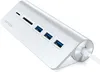 A silver Satechi USB-C hub with multiple ports and card slots, shown on a white background. Náhled obrázku produktu