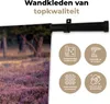 MuchoWow® Wandteppich Wandbehang Hirsche - Blumen - Produktbild-Vorschau 3