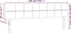 vidaXL Kopfteile 2 Stk. Schwarz 90x5x78/88 cm Stoff - Produktbild-Vorschau 8