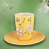 Mila Keramik Espresso-Tasse mit Untertasse Bienenblüte Produktbild-Vorschau 3