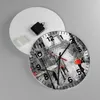 Wanduhr - Rund - Glasuhr - Paris Stadt Zuhause - 30x30cm - Produktbild-Vorschau 2
