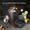 Edelstahl Eiswürfelbehälter mit Deckel - 2l Produktbild-Vorschau 2