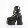 CAMEL-70 Damen Boots von DemoniaCult, Schwarz EU 37, US 7 Produktbild-Vorschau 3