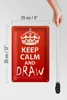 Blechschild Spruch 20x30cm Keep Calm and draw Produktbild-Vorschau 6