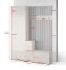 Garderoben-Set Ritmo version 8 – gefräste Kleiderschrank Produktbild-Vorschau 7
