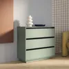 Forte TAHOE Kommode 90 100, minimalistische Kommode mit 3 Produktbild-Vorschau 1