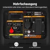 Close-up of the control panel of a portable inverter generator. Produktbild-Vorschau