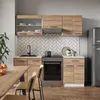Küchenzeile Vicco R-Line Sonoma/Weiß 200 cm , AP Eiche, Produktbild-Vorschau 5
