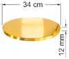 Cake Board Base Gold 34 cm 1,2 cm Cake Drum Dick Luxe Produktbild-Vorschau 3