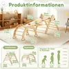 UISEBRT 7-in-1 Montessori Klettergerüst Indoor, Holz Produktbild-Vorschau 2