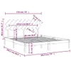 The Living Store Massivholzbett 180x200 cm Produktbild-Vorschau 7