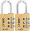 ABUS Zahlenschloss 165/30 aus Messing, 3-stelliger Code, Produktbild-Vorschau 1