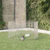 vidaXL Výbeh pre voľný výbeh 6-dielny 54x60 cm Pozinkované Náhľad obrázku produktu 2