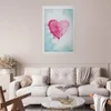 Posterpapier Poster - Watercolor Heart 60x90 cm Abstrakt Produktbild-Vorschau 2