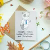 Mr. & Mrs. Panda Grußkarte Beamter ohne Probleme - Grau Produktbild-Vorschau 3