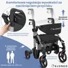 Składany i lekki wózek inwalidzki ELONEO 2w1 z siedziskiem, Podgląd zdjęcia produktu 6