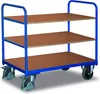 Etagenwagen, 3 Ladeflächen LxB 1000x600 mm, Außenmaße LxBxH Produktbild-Vorschau 1