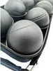 Spielkugeln 8 Stück - boule petanque schwarzes Etui enero Produktbild-Vorschau 3