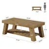 A diagram showing the dimensions of a coffee table with a human figure for scale. Anteprima dell’immagine prodotto