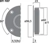 MONACOR DT-107 Hi-Fi-Kalottenhochtöner, 80 W, 8 O Produktbild-Vorschau 3