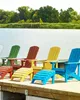 BELIANI Gartenstuhl mit Fußhocker Gelb Kunstholz Muskoka Produktbild-Vorschau 2