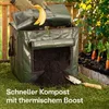 Praknu Thermo Komposter Klein 85L Platzsparend - Wetterfest Produktbild-Vorschau 2