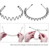 INF 6er-Pack gewellte Metalltiaras und Metallstirnbänder Produktbild-Vorschau 3