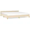 vidaXL Struttura letto senza materasso crema 200x200 cm Anteprima dell’immagine prodotto 1