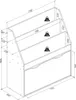 VCM Holzregal mit Rollen Schublade | platzsparendes Kinder Produktbild-Vorschau 5