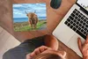 MuchoWow® Mauspad Mousepad Schottischer Highlander - Wasser Produktbild-Vorschau 3