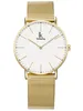 Alienwork Damen Herren Armbanduhr Quarz gold mit Metall Produktbild-Vorschau 1