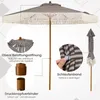 COSTWAY Sonnenschirm φ200cm, Boho Gartenschirm mit Fransen, Produktbild-Vorschau 7