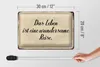 Blechschild Spruch 30x20cm das Leben ist wundersame Reise Produktbild-Vorschau 6