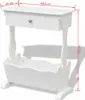 vidaXL Stojak na czasopisma Melrose White Podgląd zdjęcia produktu 6