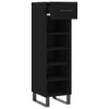 vidaXL Scarpiera nera 30x35x105 cm Materiale a base di Anteprima dell’immagine prodotto 5