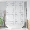 vidaXL Duschrollo 140x240 cm Quadratmuster Produktbild-Vorschau 1