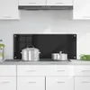 vidaXL Alzatina da cucina nera 100 x 40 cm Vetro temperato Anteprima dell’immagine prodotto 3