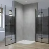 Duschkabine Eckeinstieg 100x100x187cm mit Doppel-Falttüren Produktbild-Vorschau 3