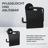 ovimar Toilettenpapierhalter Heroya mit Deckel ohne Bohren Produktbild-Vorschau 3