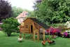 Hühnerstall "Princesse" mit Legenest aus Holz - Braun Produktbild-Vorschau 2
