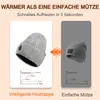 Wiederaufladbare Heizmütze 5000 mAh, 3 Temperaturstufen, Produktbild-Vorschau 2