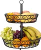 Obst Etagere - 2 Stöckig Obstschale Metall für mehr Platz Produktbild-Vorschau 1