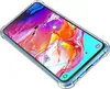 A smartphone in a transparent protective case, displayed at an angle against a white background. Produktbild-Vorschau