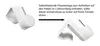An instructional image showing how to attach a felt pad to a window hook. Produktbild-Vorschau