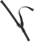 A black strap with buckles on a white background. Podgląd zdjęcia produktu