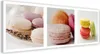 Leinwandbild süße gebäck-macarons 150x50 cm Feeby rosa Produktbild-Vorschau 1