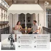 tectake® Klemmmarkise mit Handkurbel einfache Montage Produktbild-Vorschau 2