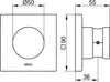 KEUCO Brausehalter, Rosette eckig, 59591370002 Produktbild-Vorschau 2